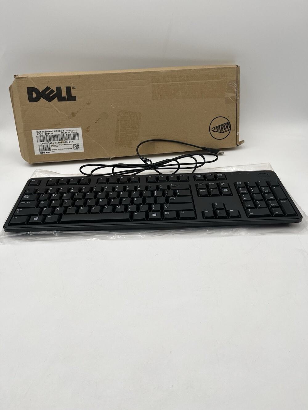 Dell Wired USB Keyboard - New-Unused - Black KB212B N.O.B. KB-212B KB212-B KB212